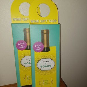 Paper Wine Gift Tags New
